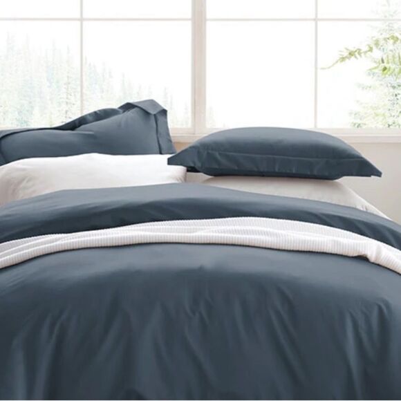 The Company Store Legends Premium Supima® Sateen Pillowcase Set King, Blue. NWT - Picture 3 of 12